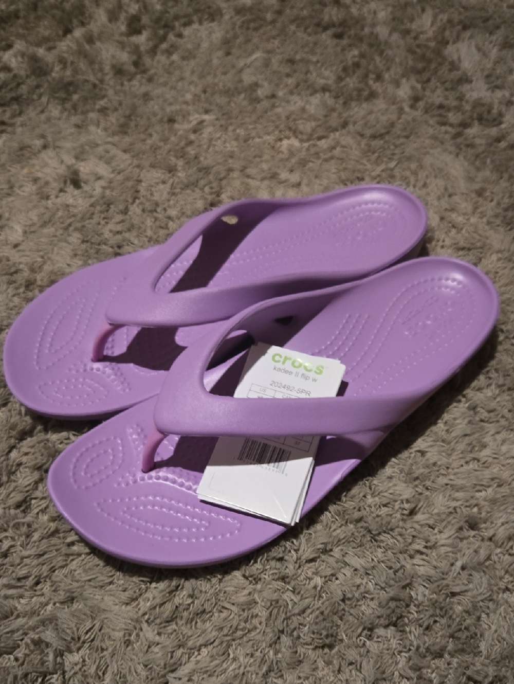 CROCS Women’s Lavender Flip Sandals